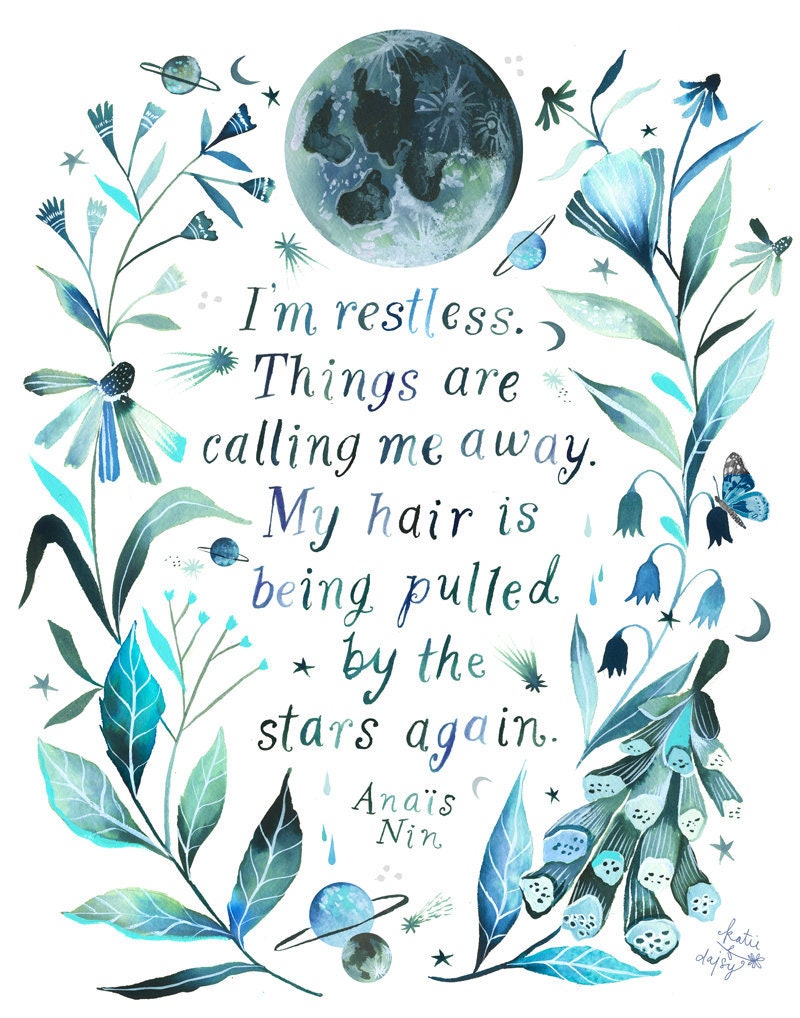 Restless Art Print | Katie Daisy | Joyful Goods for the Wildflower Heart