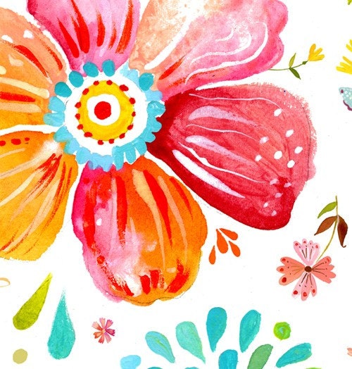 Posies Floral Art Print