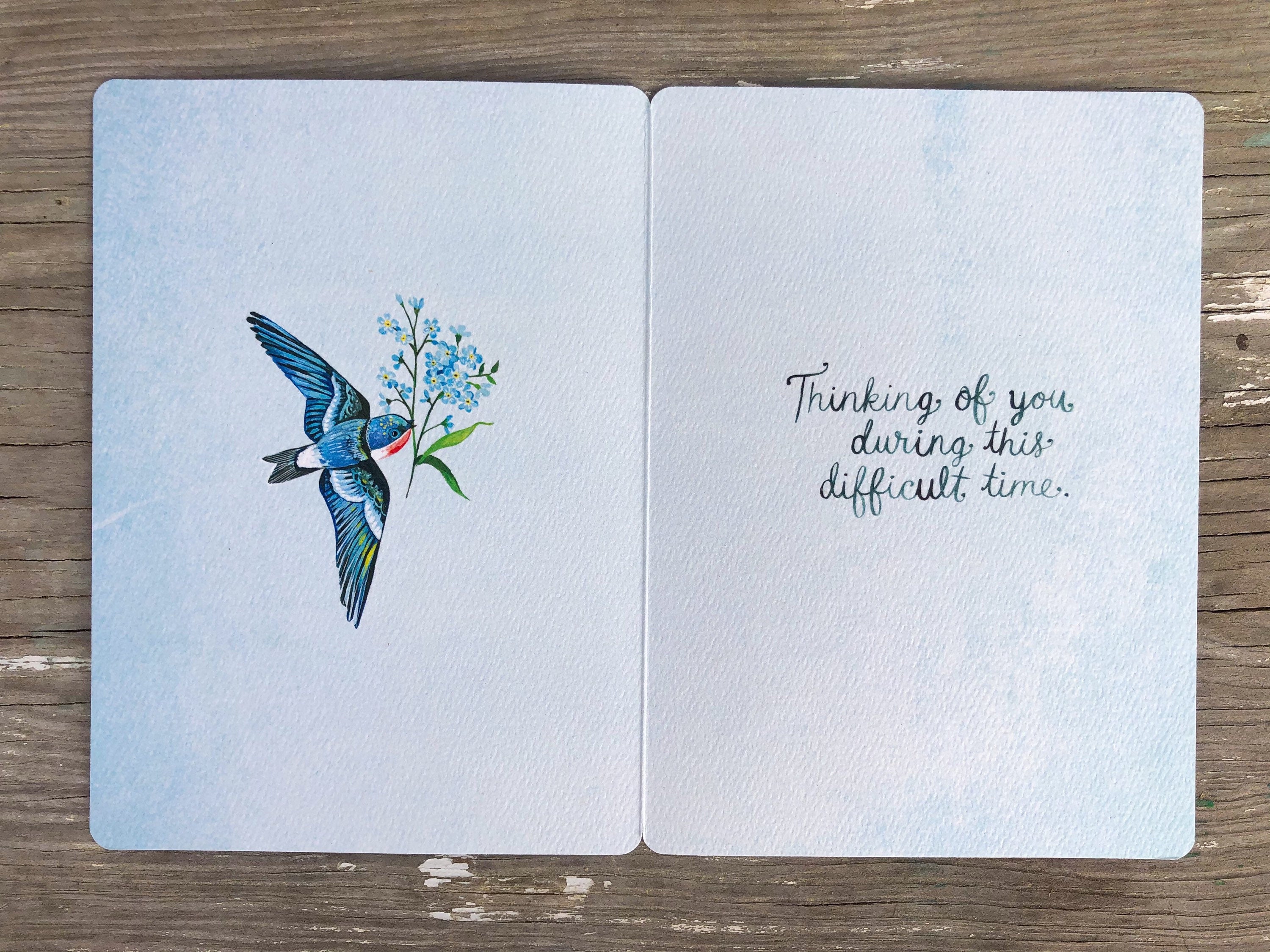 Swallows Sympathy Card