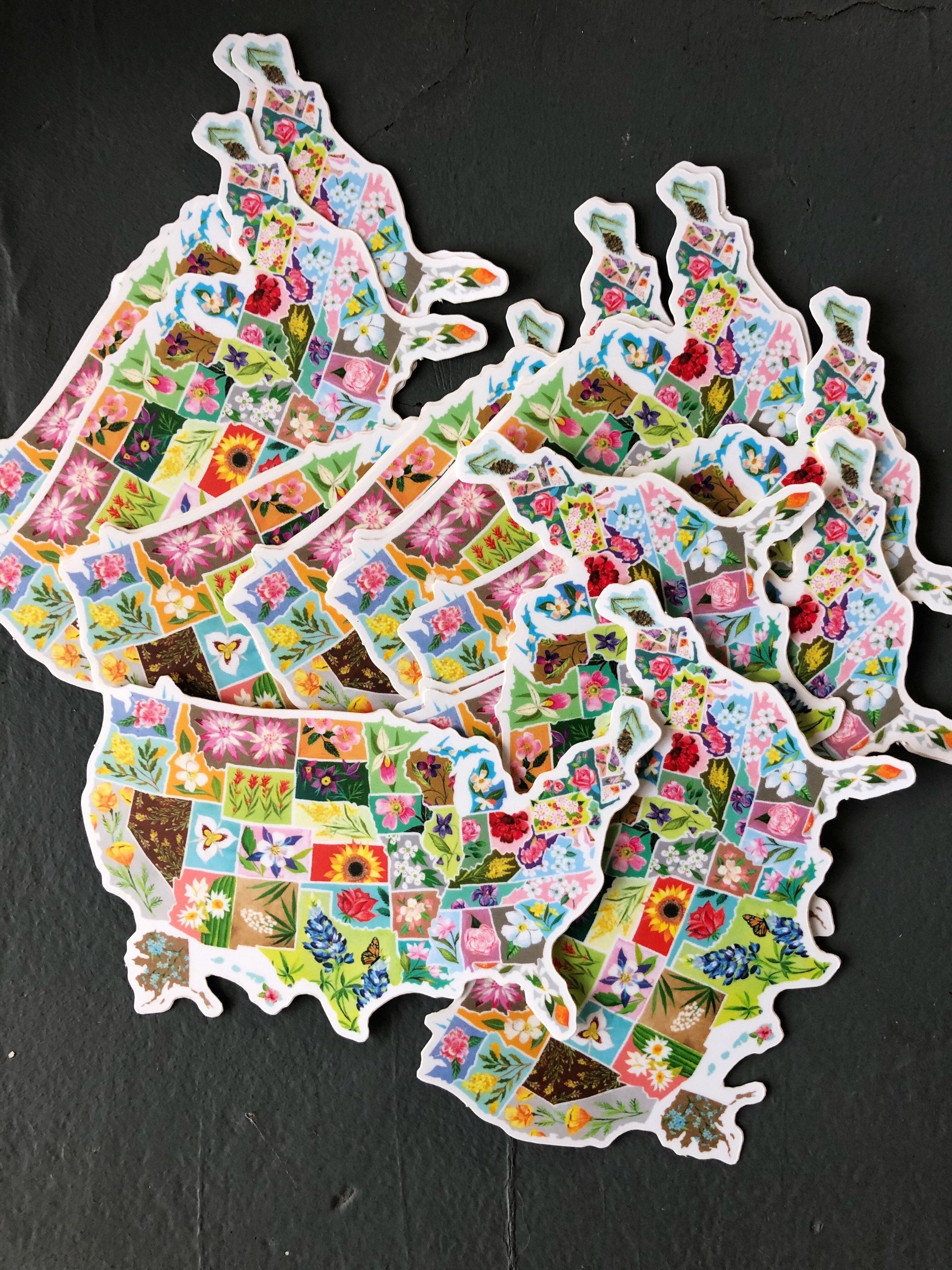 US State Flowers Sticker