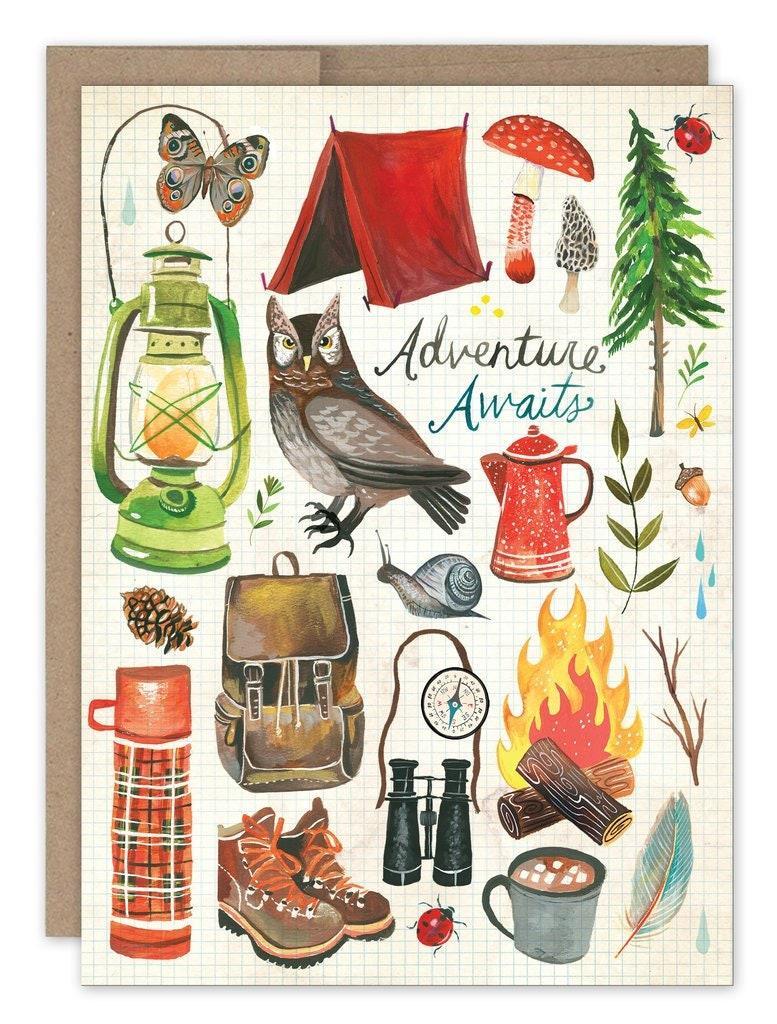 Adventure Awaits - Birthday Card