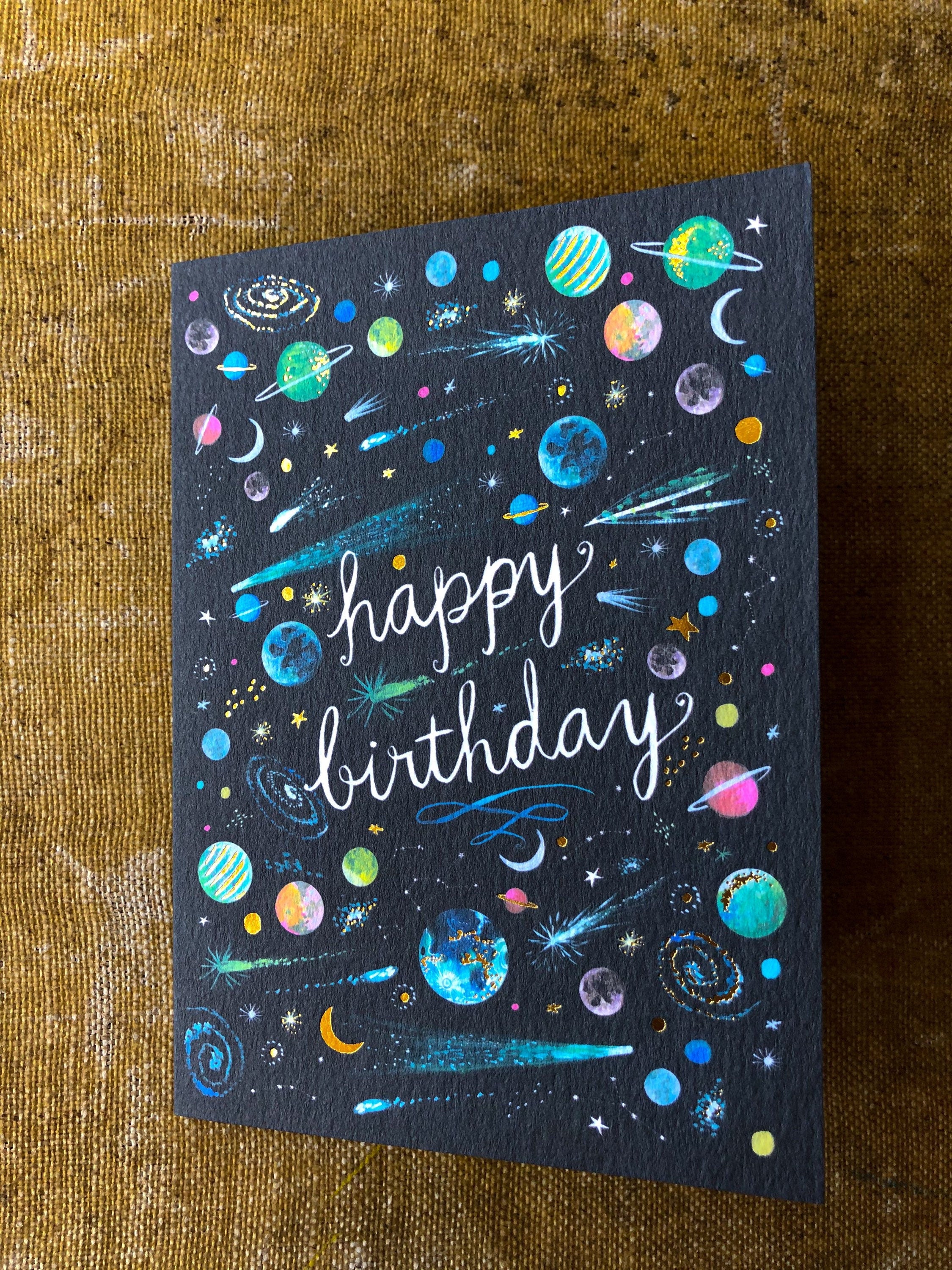 Outer Space - Birthday Card