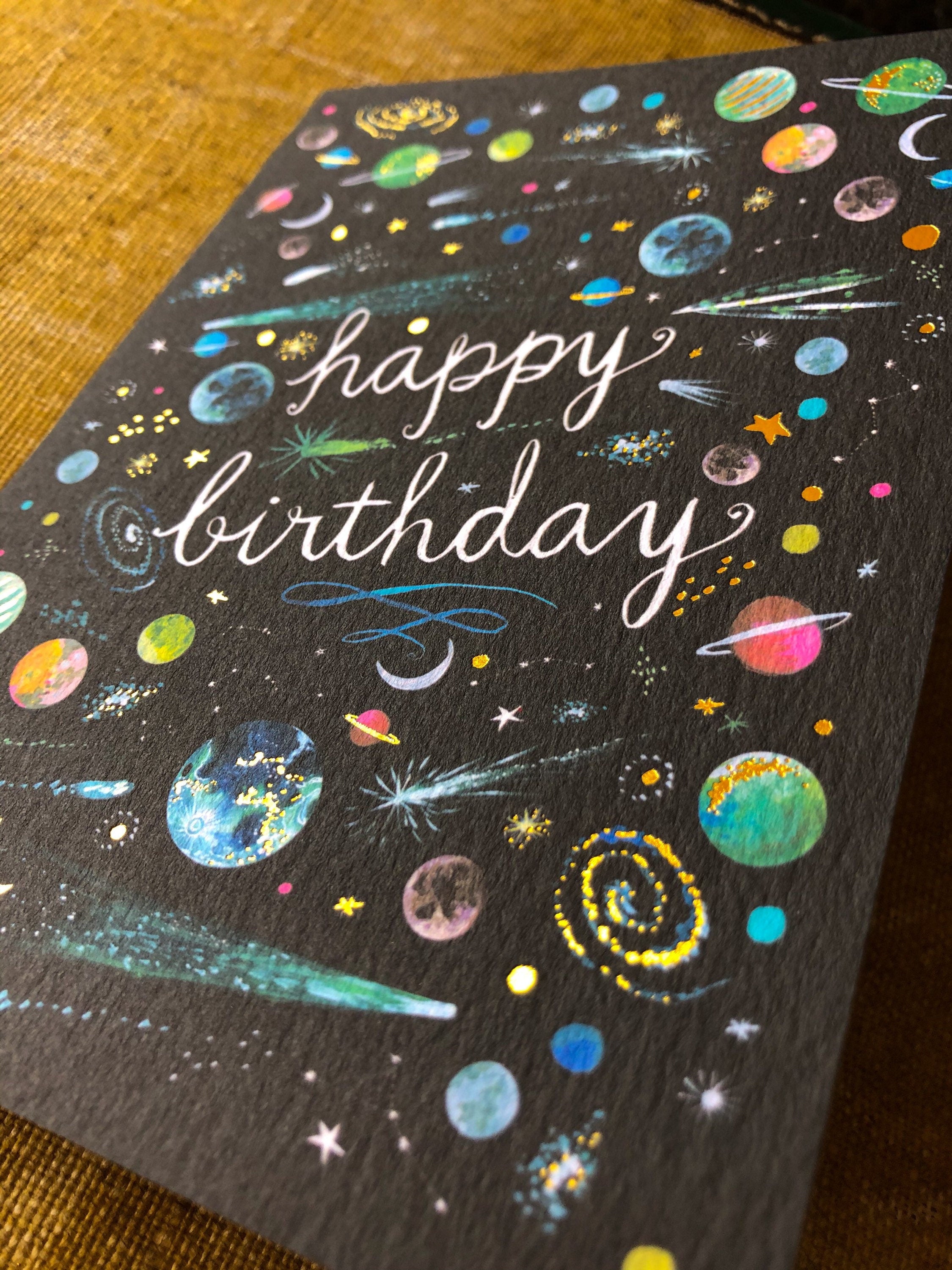 Outer Space - Birthday Card