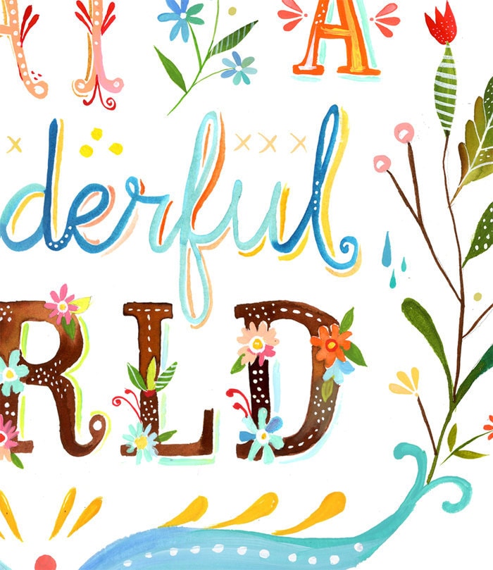 Wonderful World Art Print