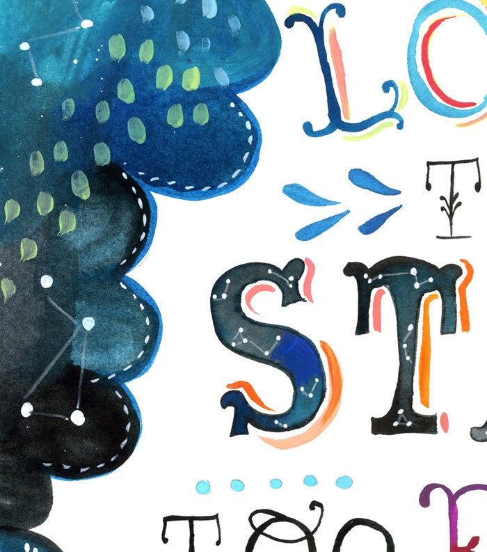 Loved The Stars Art Print