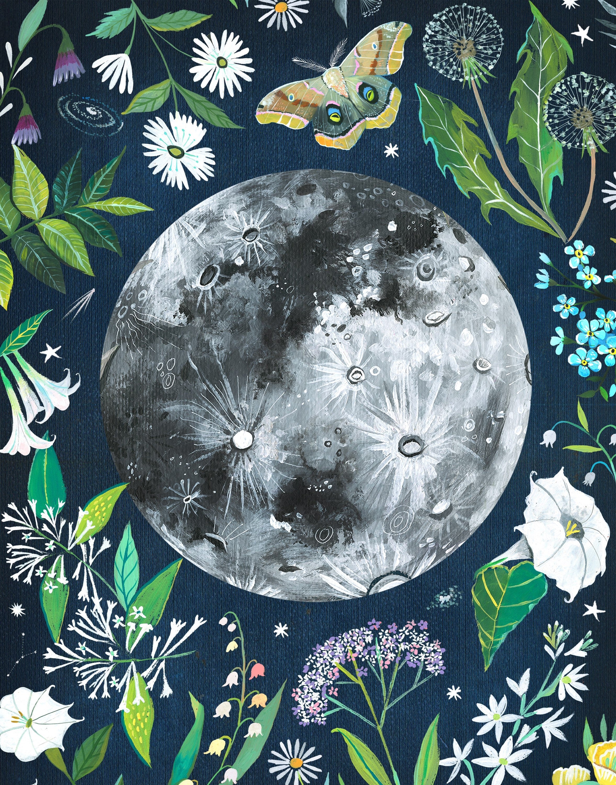 Moon Garden Art Print