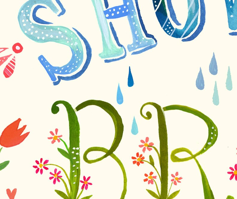 April Showers Art Print