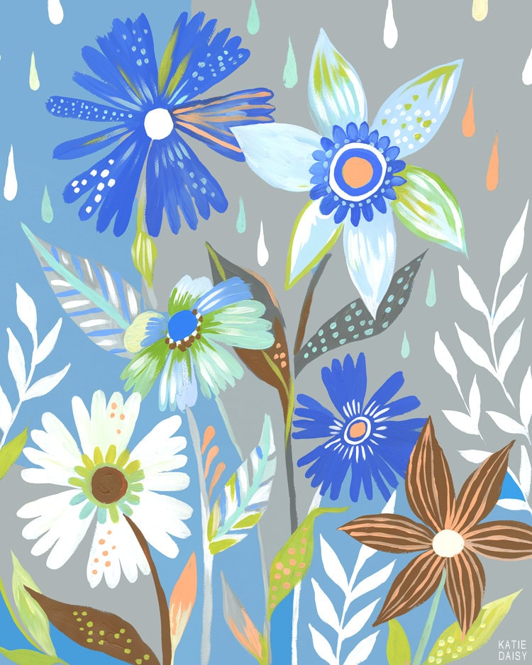 Rain Garden Art Print