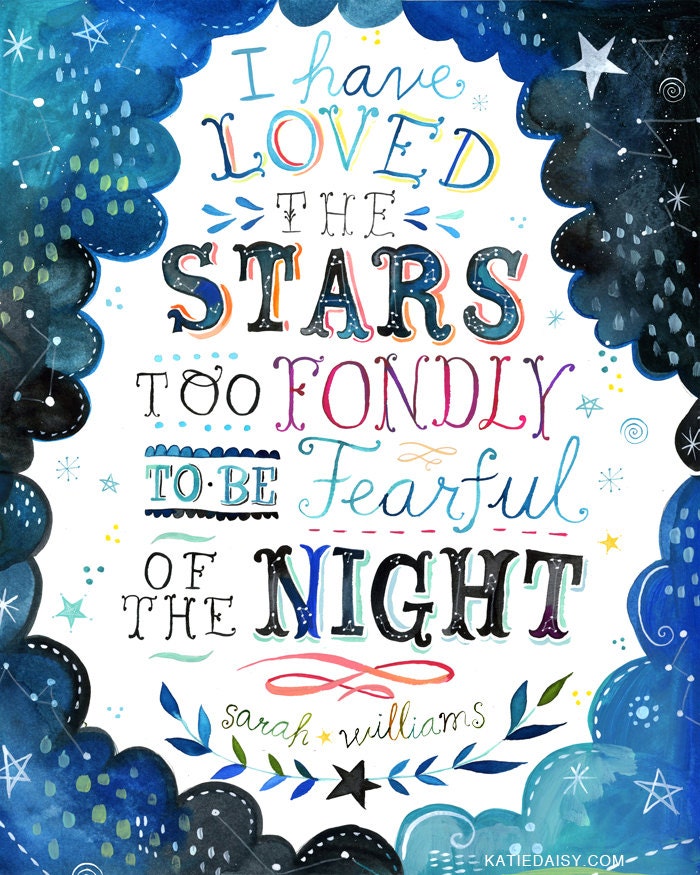 Loved The Stars Art Print