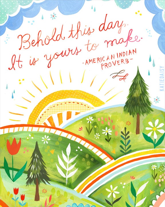 Behold This Day Art Print