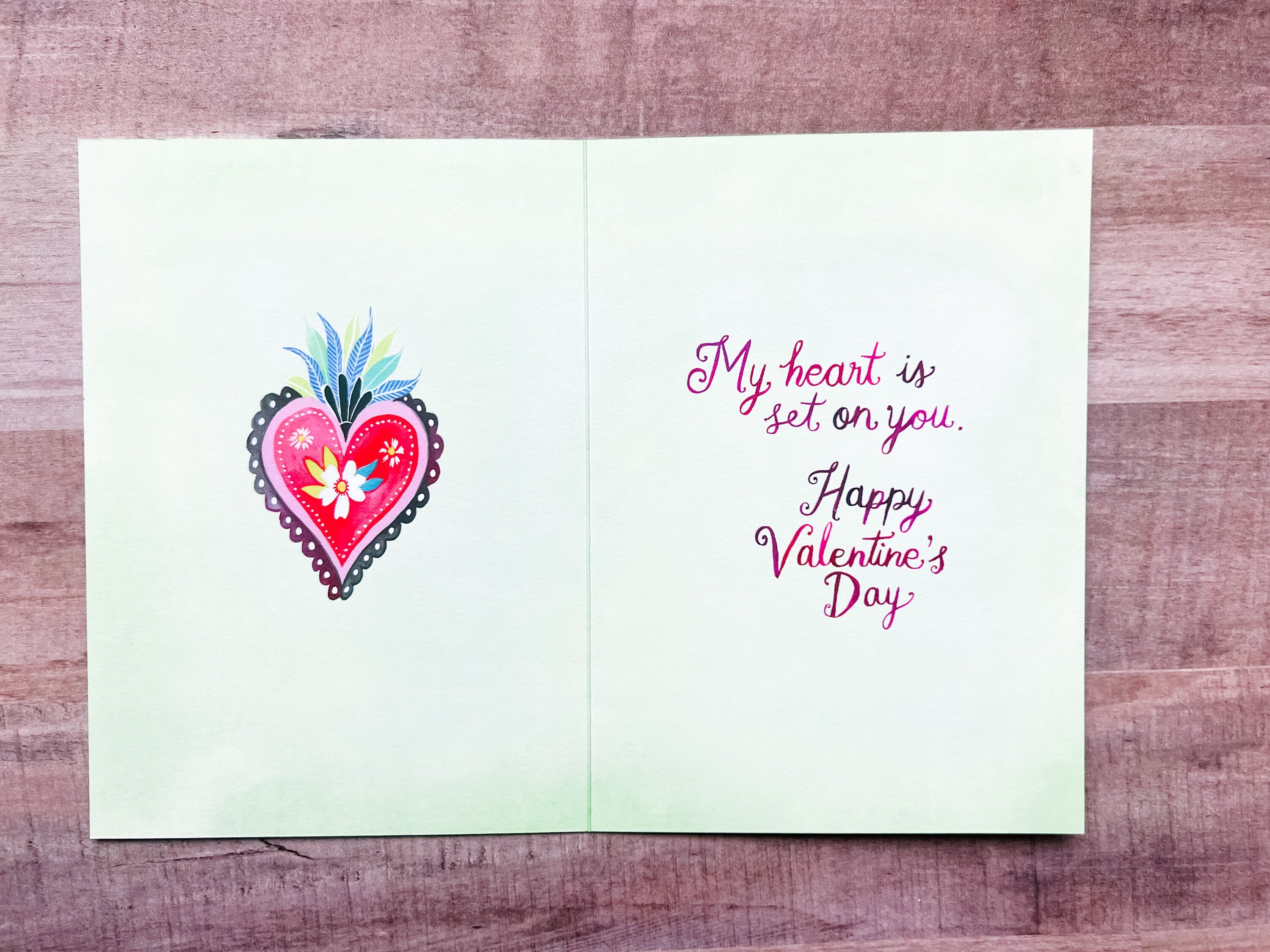 Sacred Hearts Valentine's Card