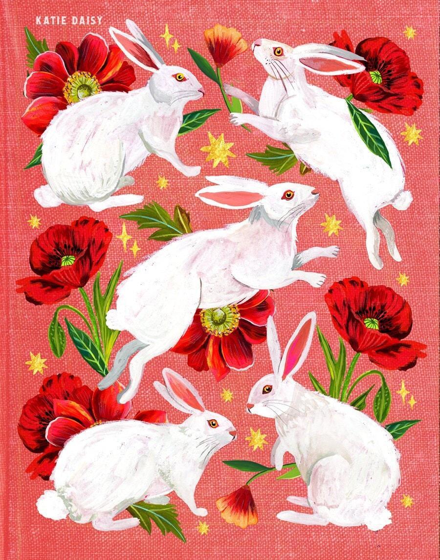 Rabbits Art Print