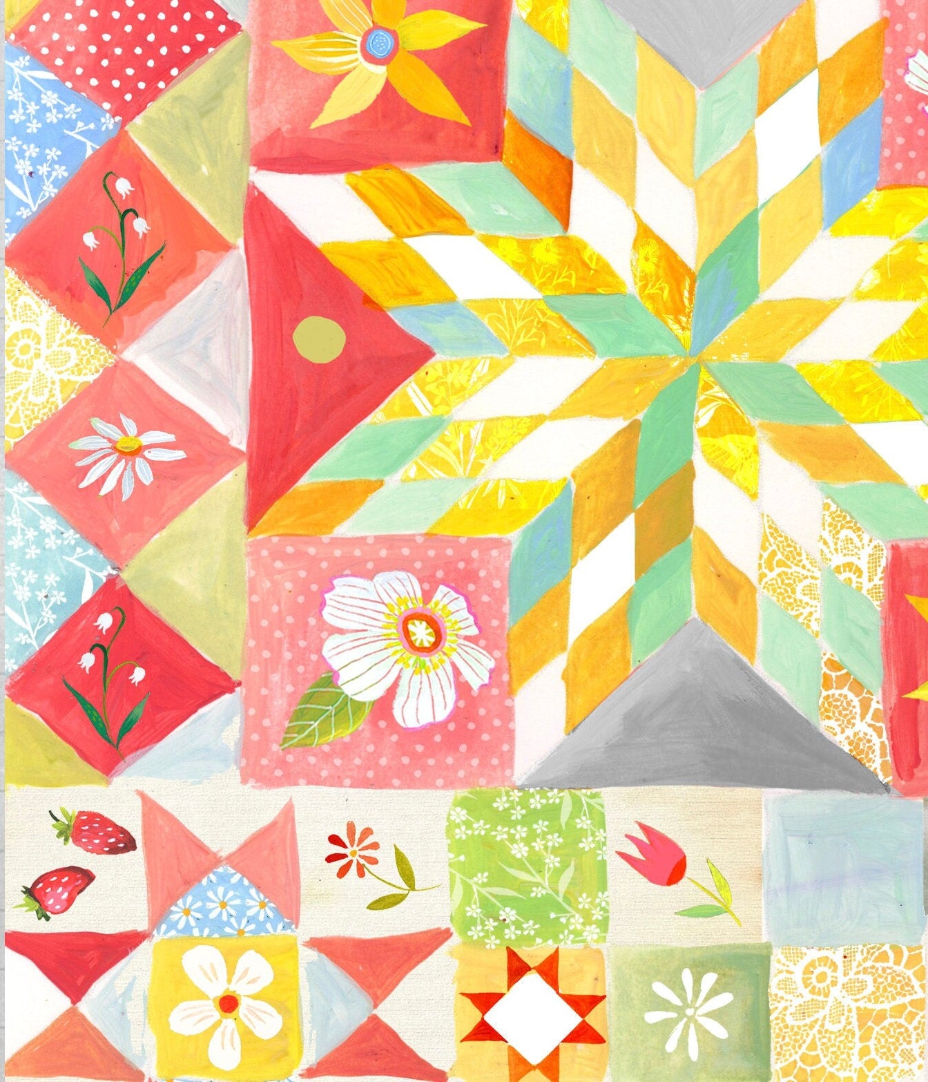 Quilt Art Print
