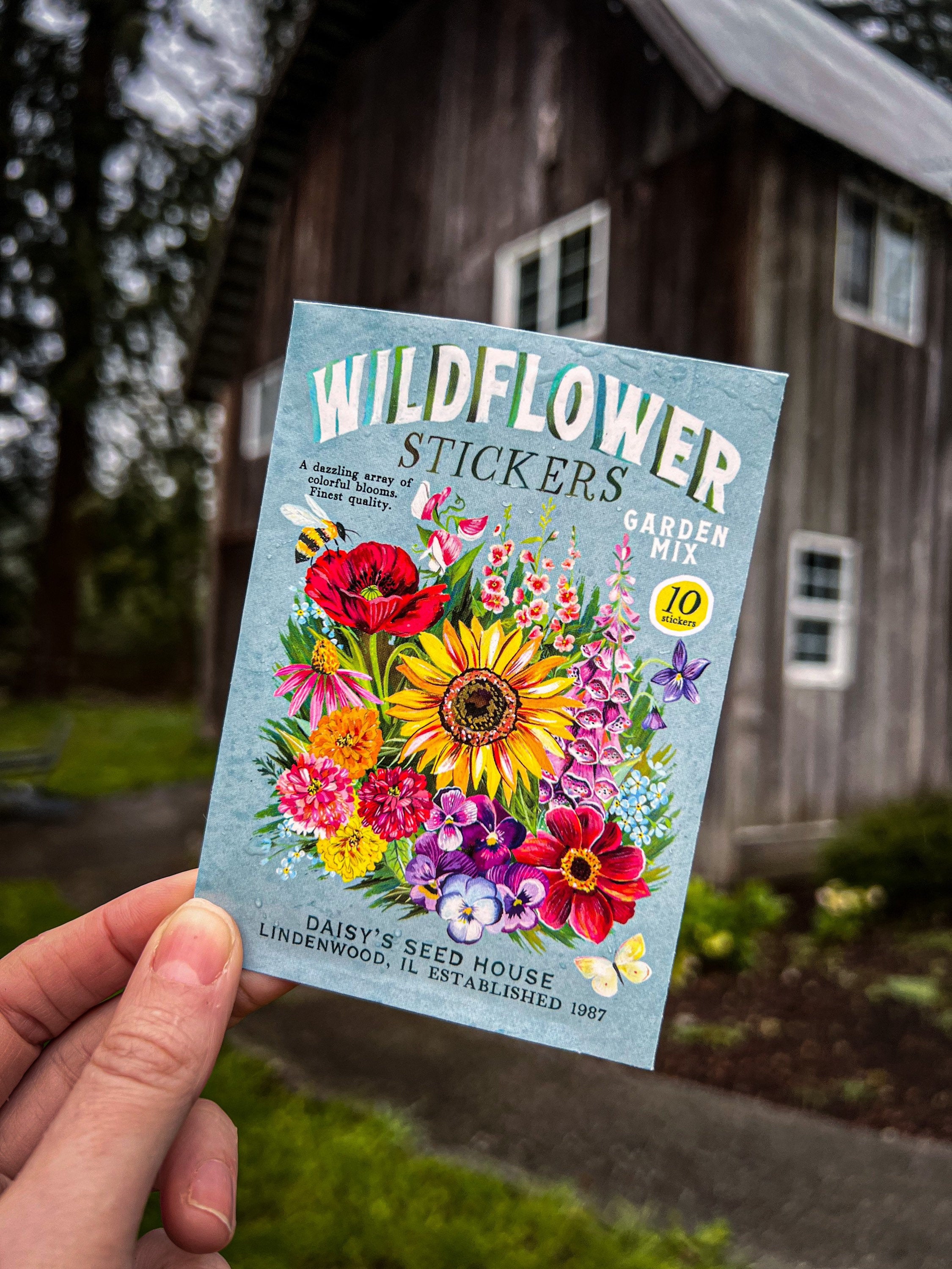Wildflower Sticker Pack - Set of 10 Matte Stickers