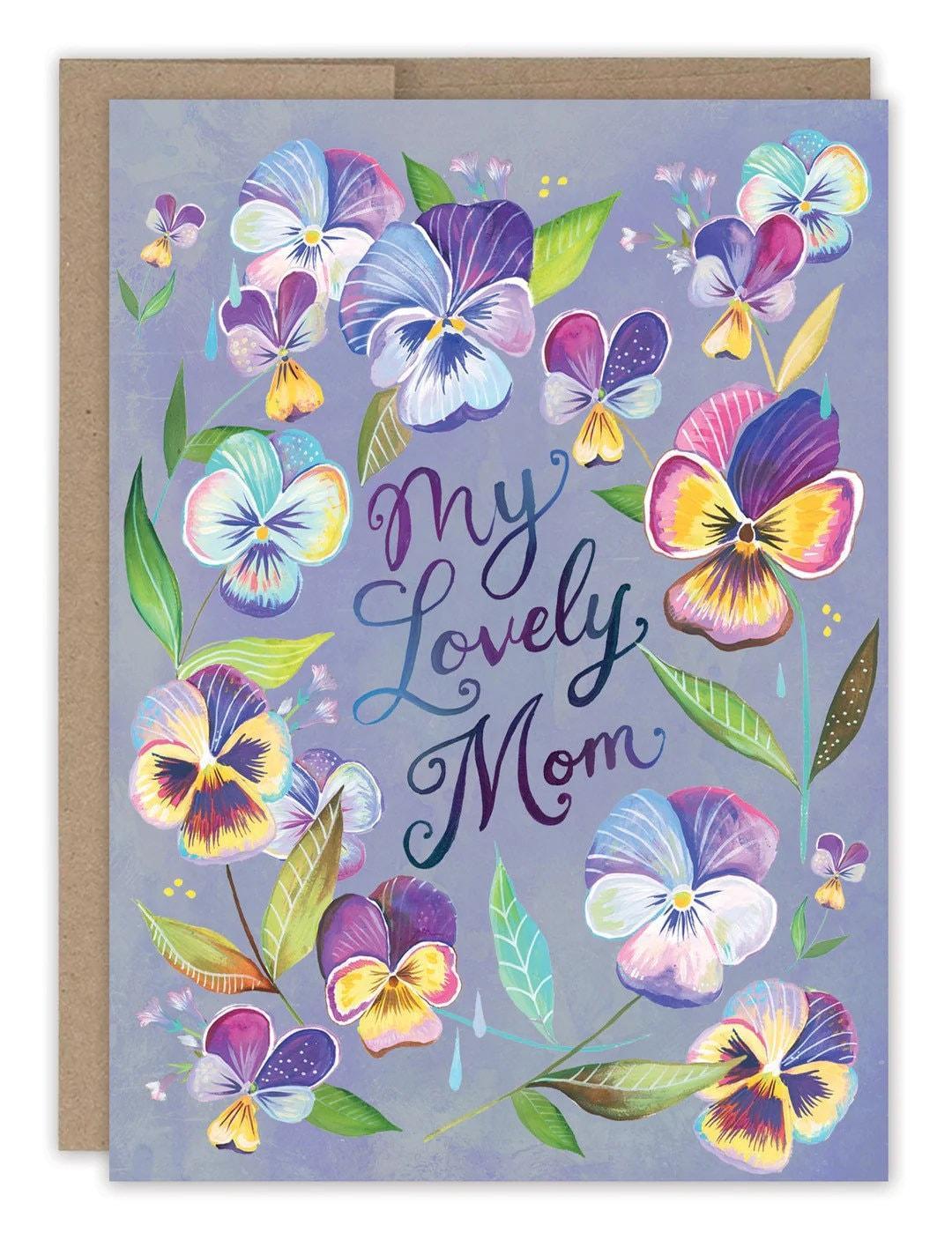 Lovely Mom Pansies - Mother’s Day Card