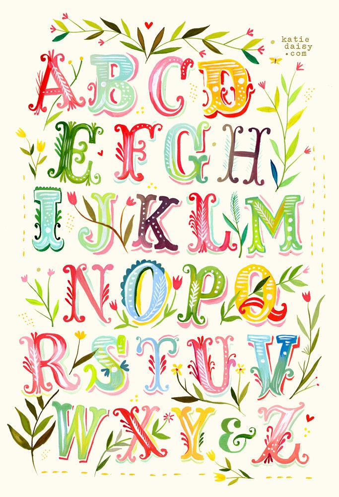 Alphabet Art Print