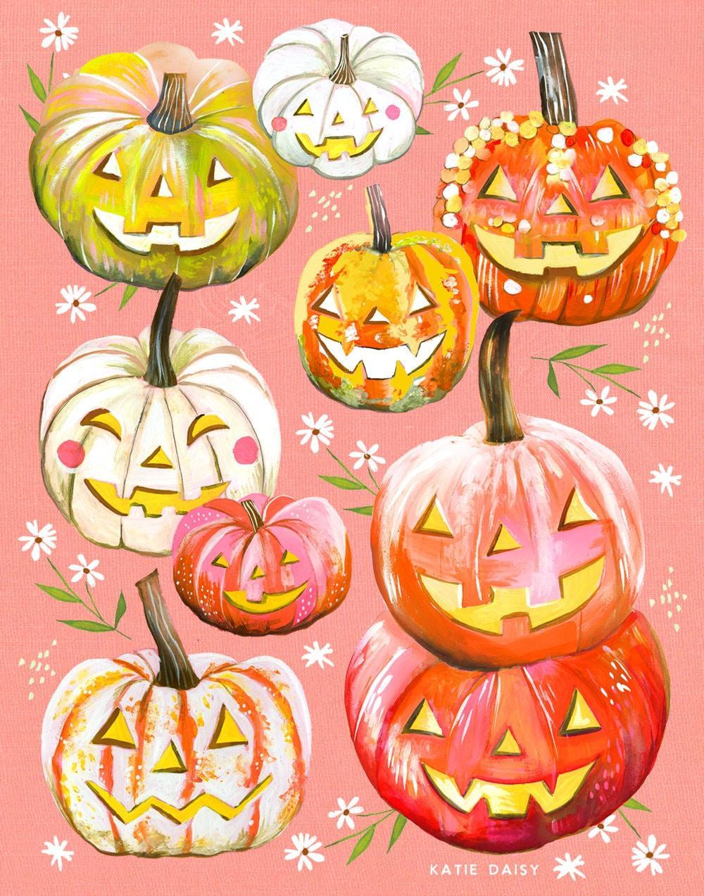 Jack-o-Lanterns Art Print