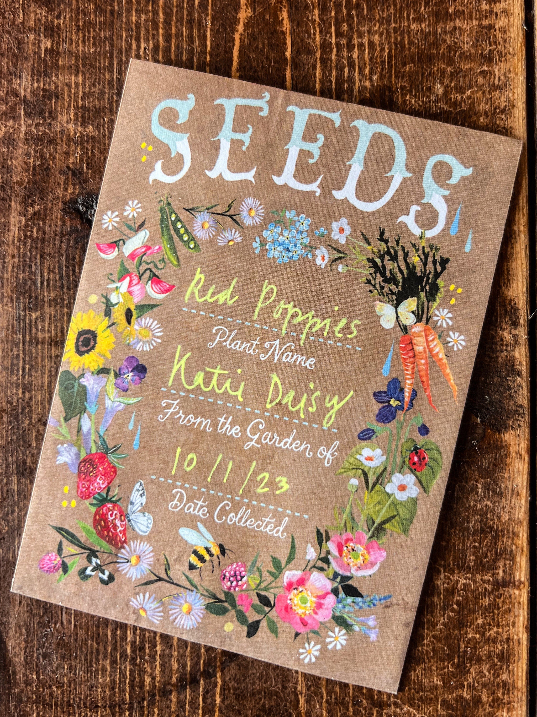 Seed Saver Packets - set of 5