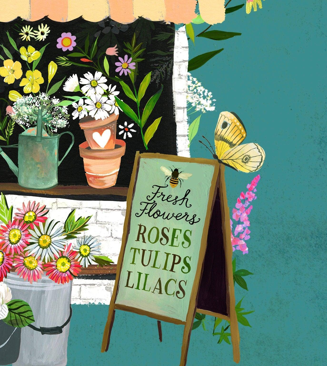 Flower Shop Art Print