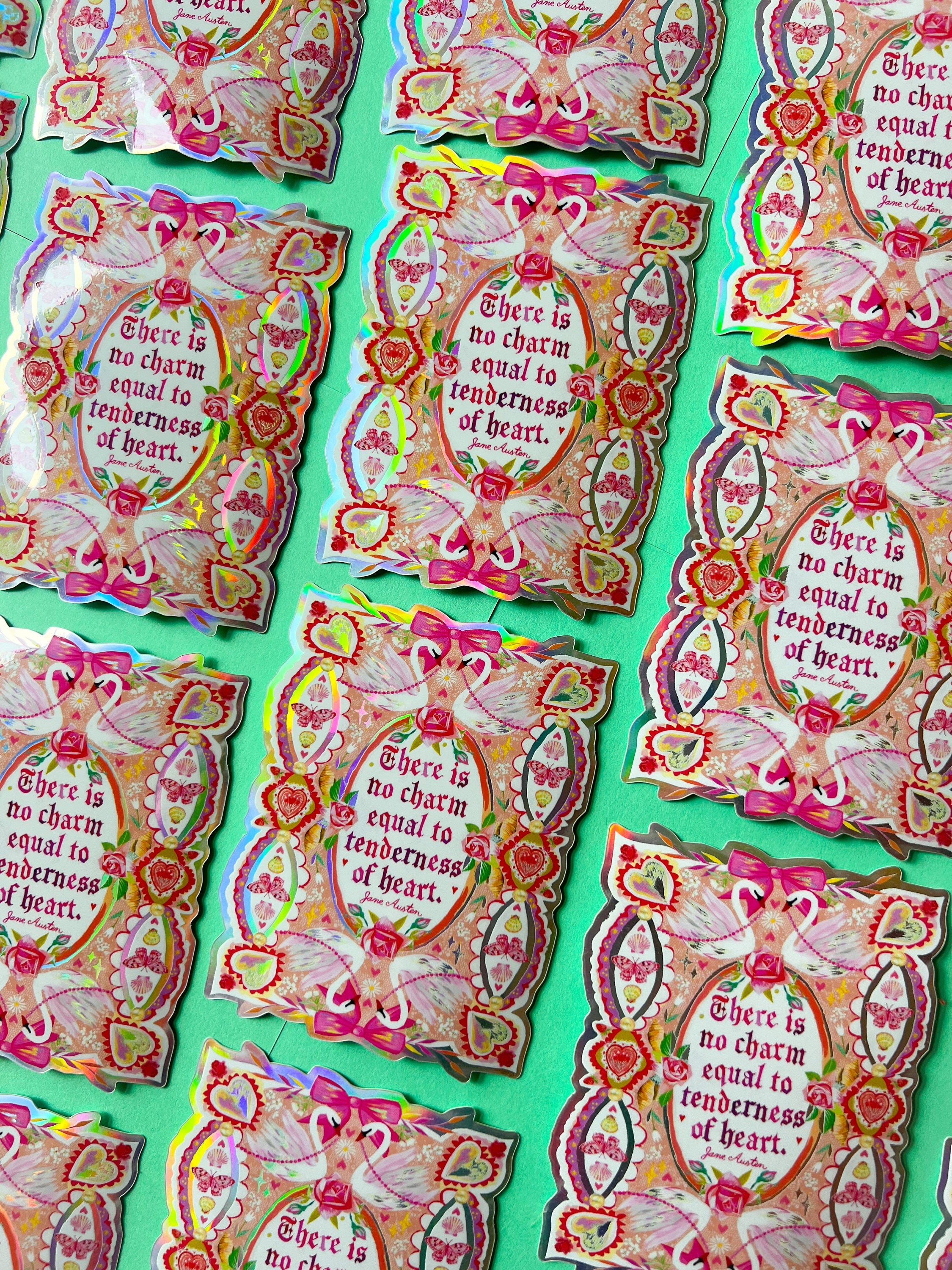 Tenderness of Heart Sticker with Holographic Accents