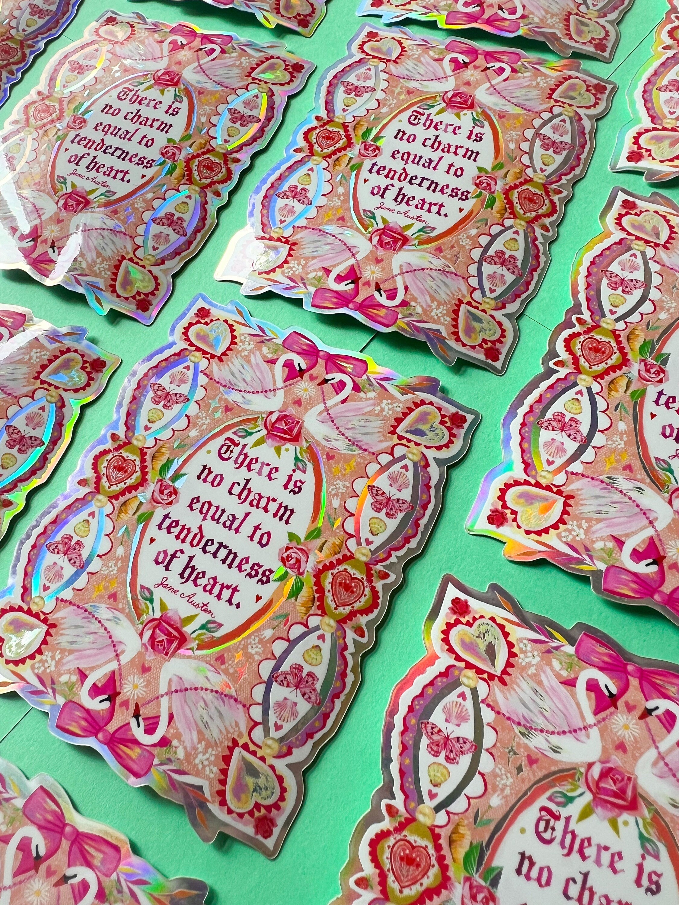 Tenderness of Heart Sticker with Holographic Accents