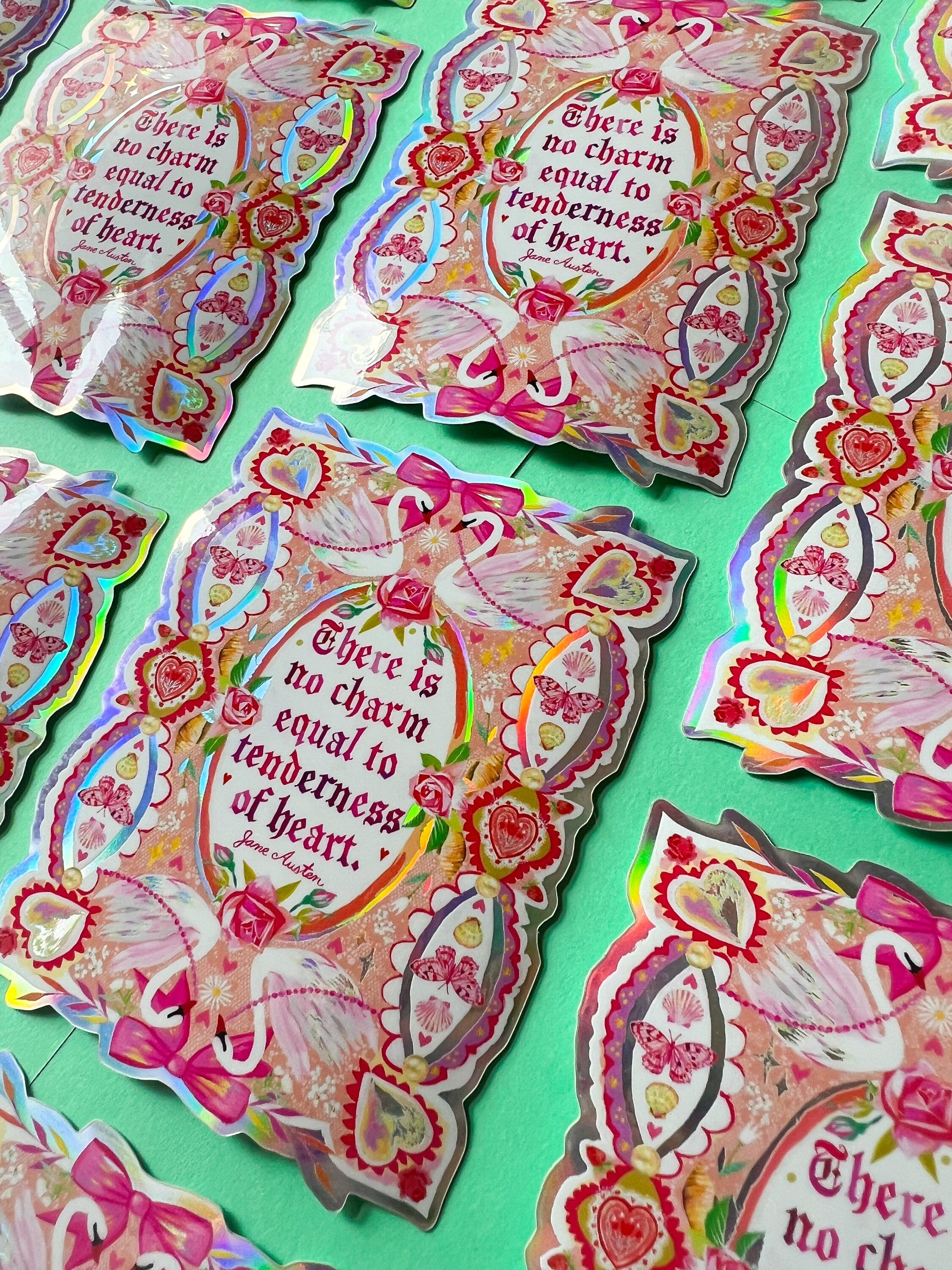 Tenderness of Heart Sticker with Holographic Accents