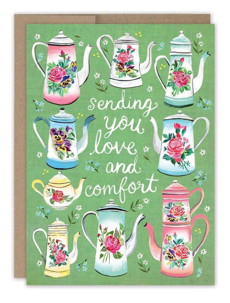Teapots Get Well Greeting Card