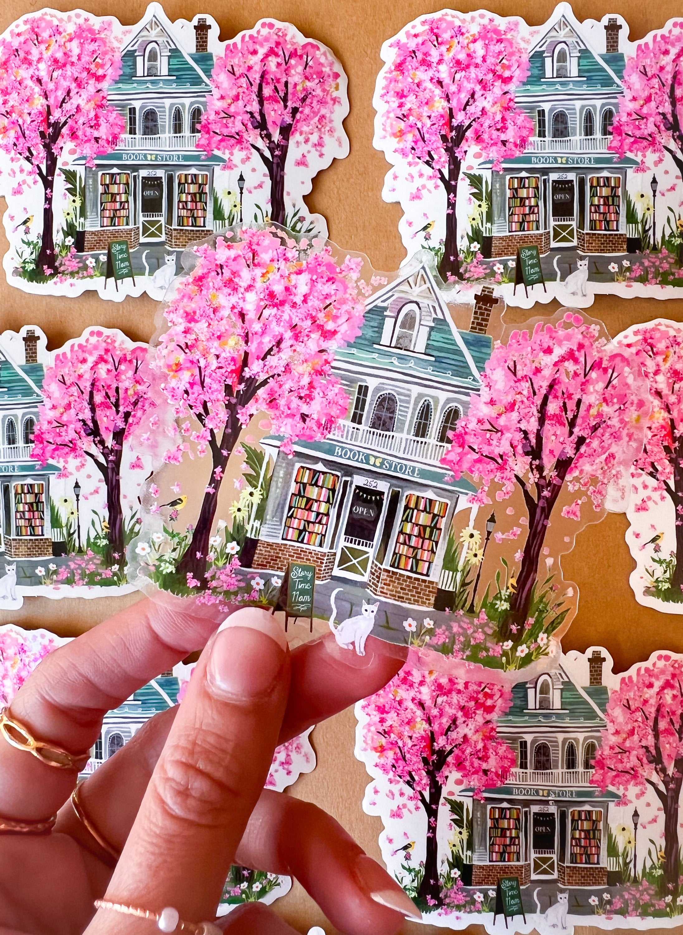 Bookstore Clear Sticker