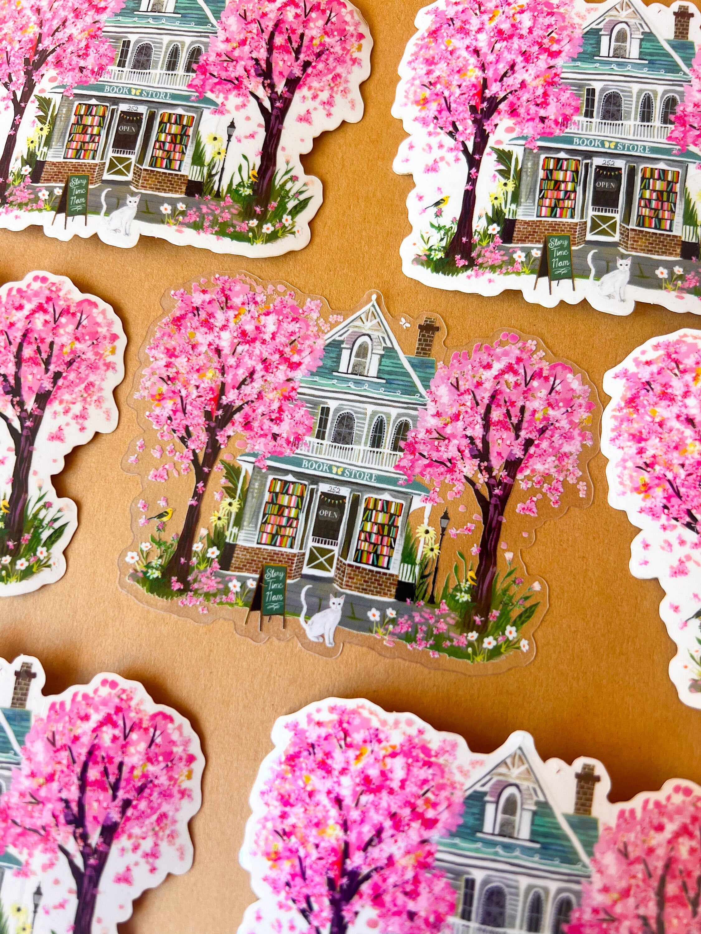 Bookstore Clear Sticker