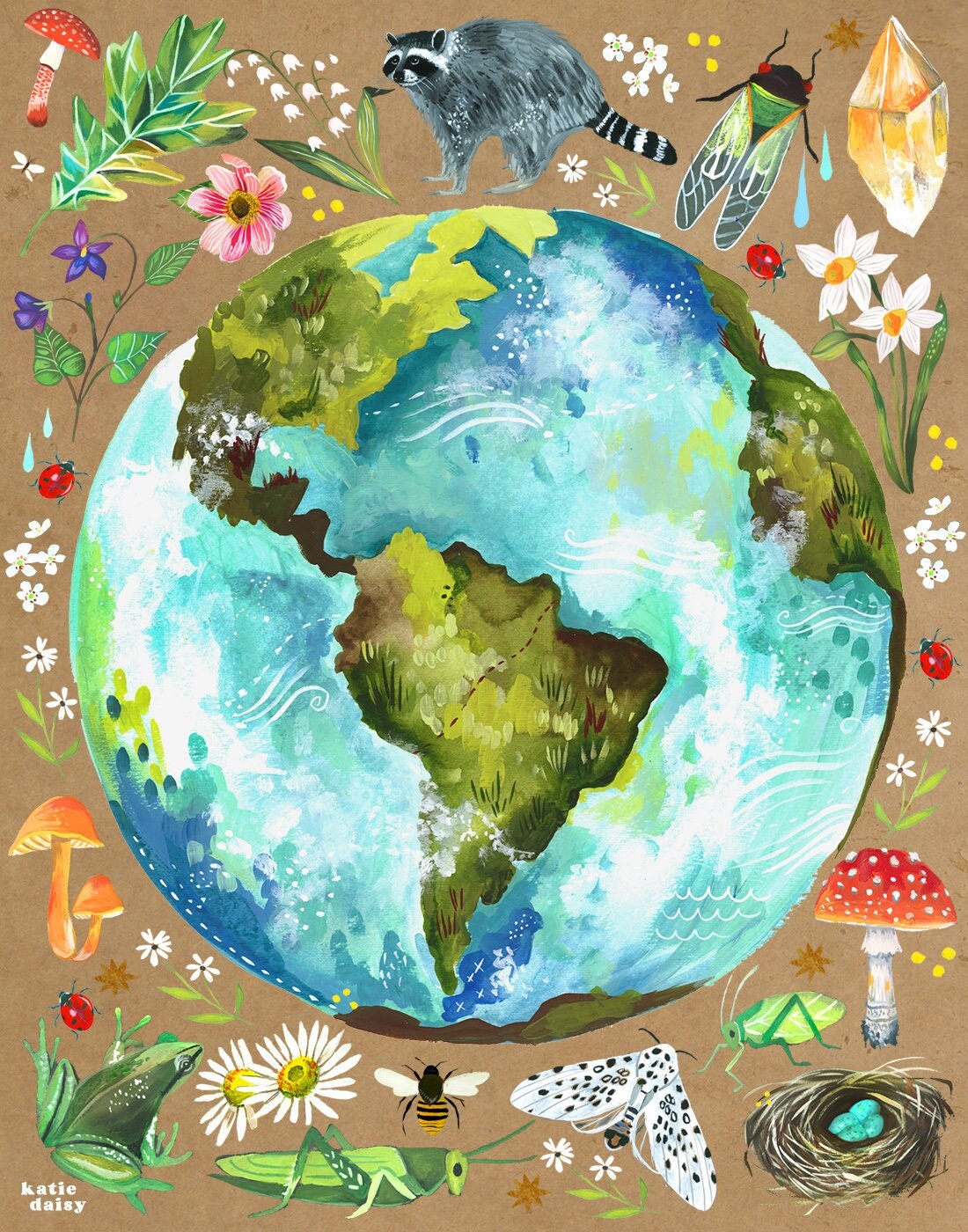 Planet Earth Art Print