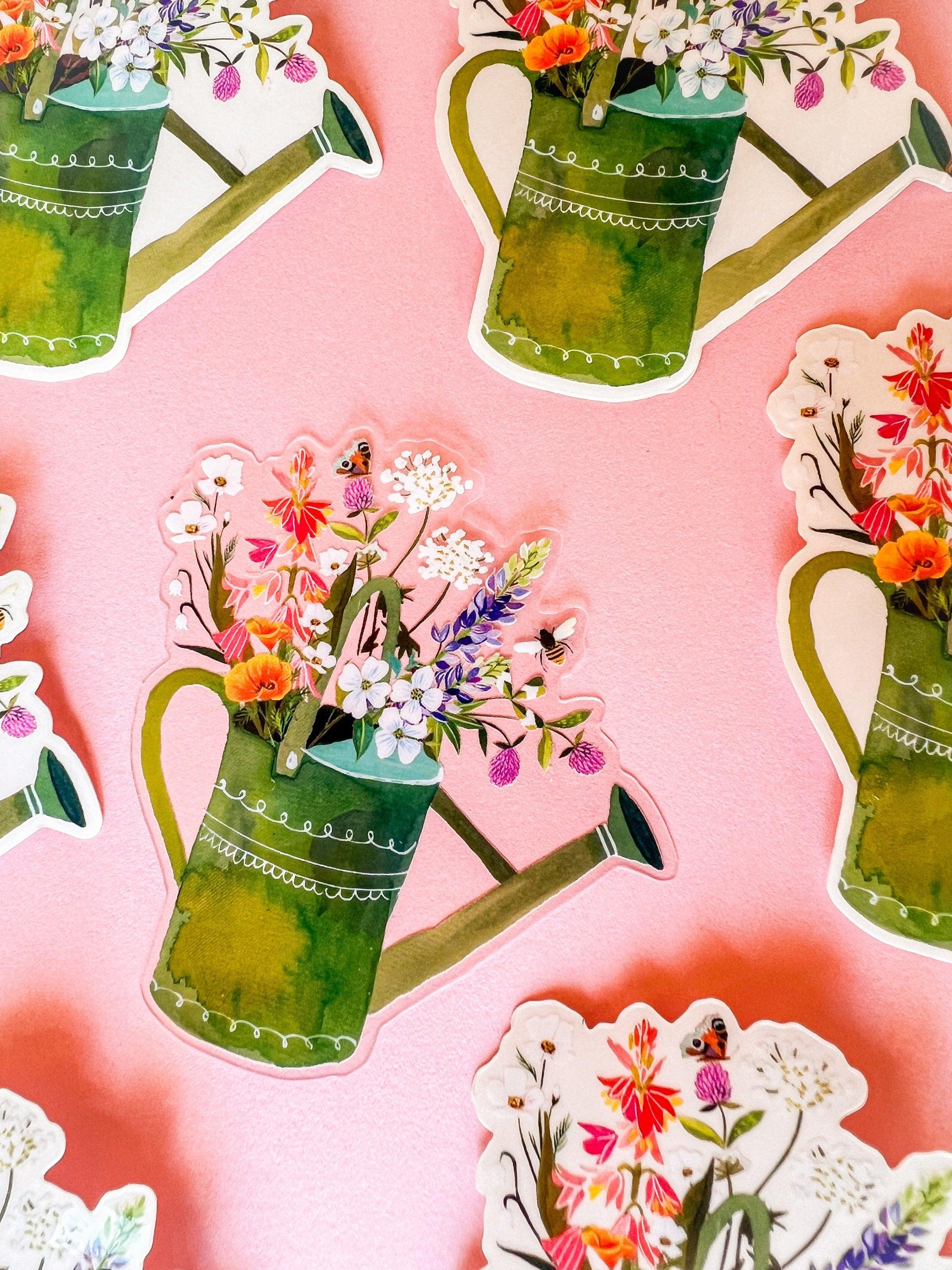 Watering Can Clear Sticker