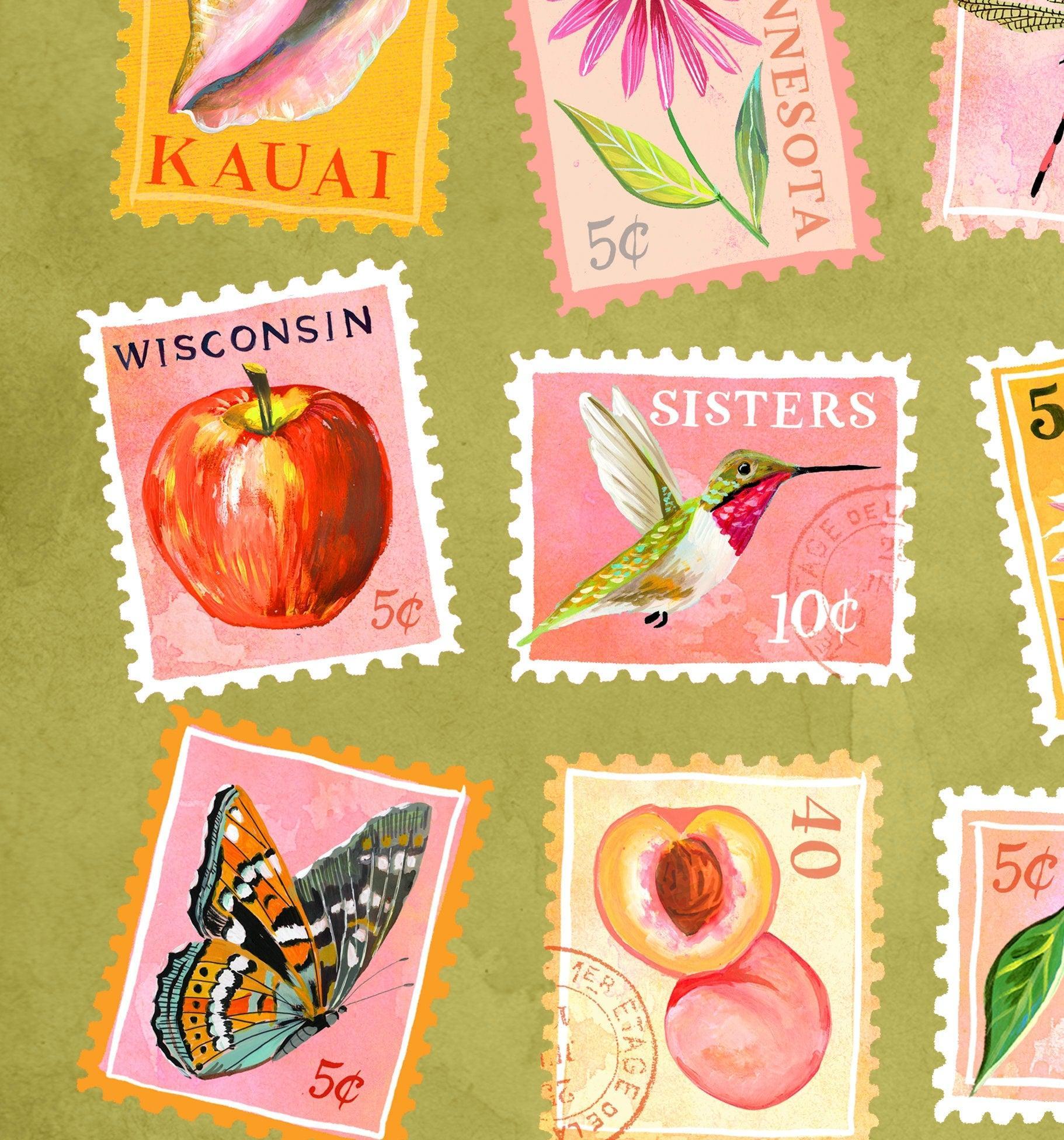Stamp Collection Art Print