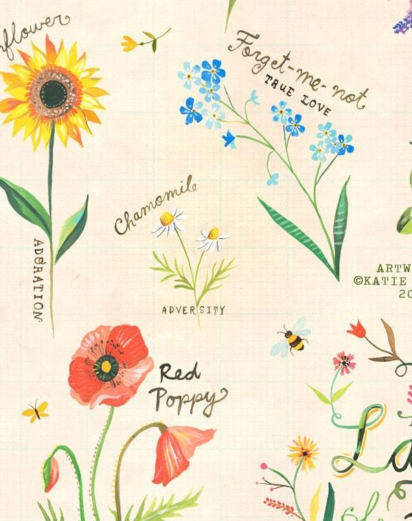 The Language of Flowers Art Print