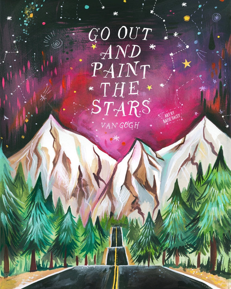Paint The Stars Van Gogh Art Print