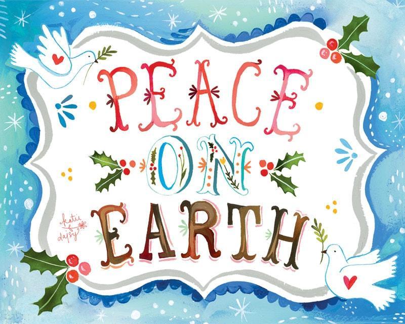 Dove Peace on Earth Art Print