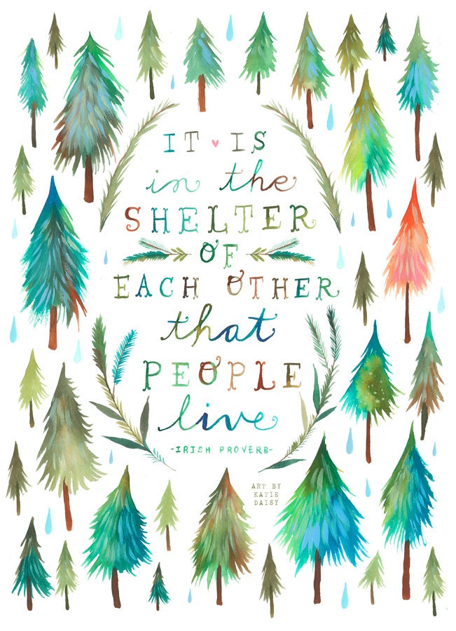 Shelter of Each Other Art Print