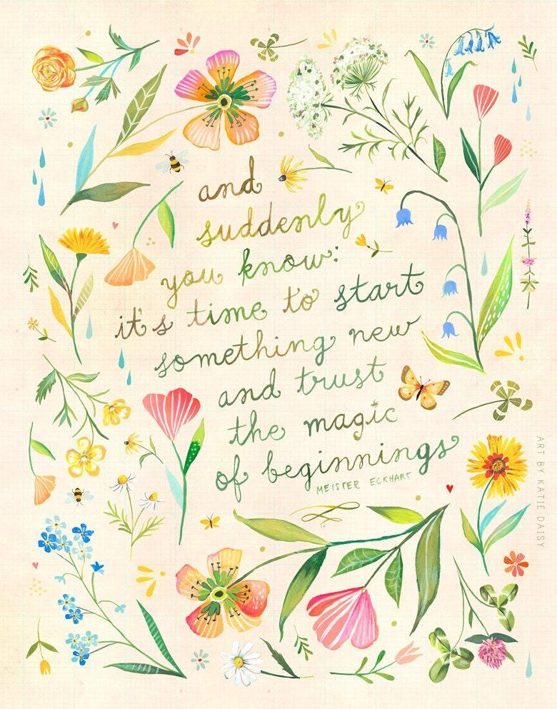 Magic of Beginnings Art Print