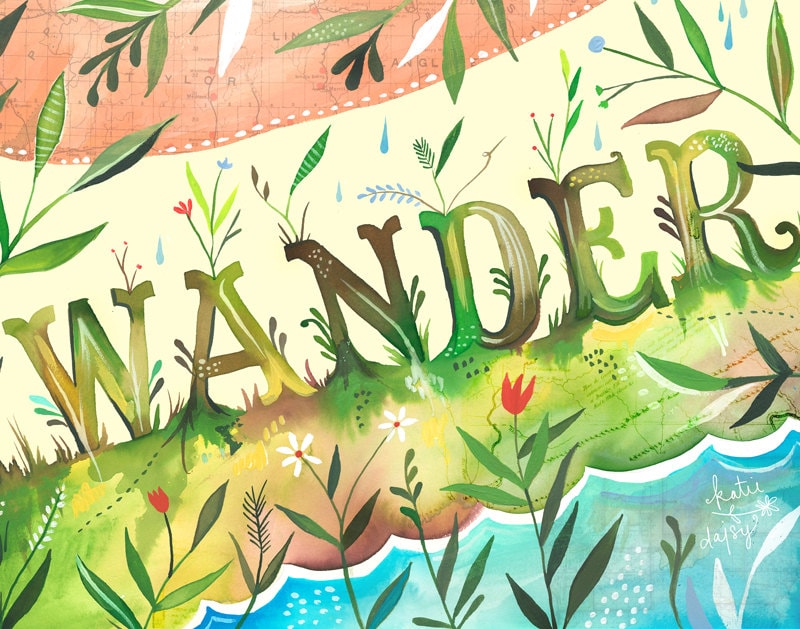 Wander Landscape Art Print