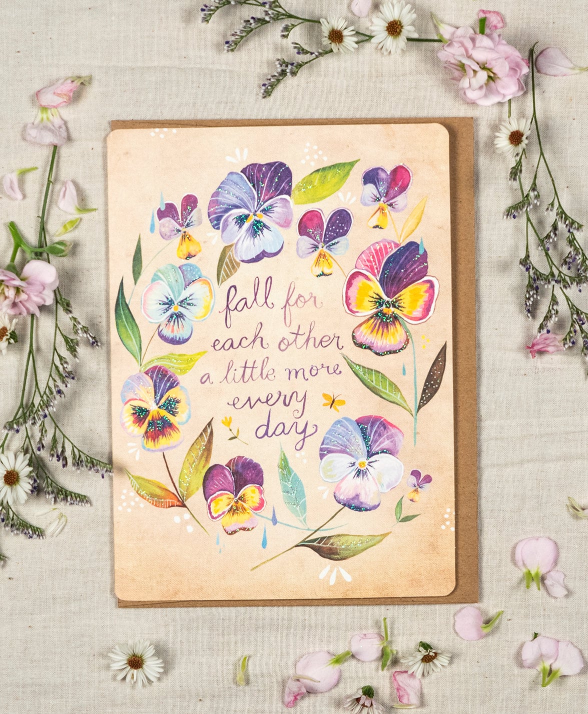 Fall For Each Other - Wedding Greeting Card