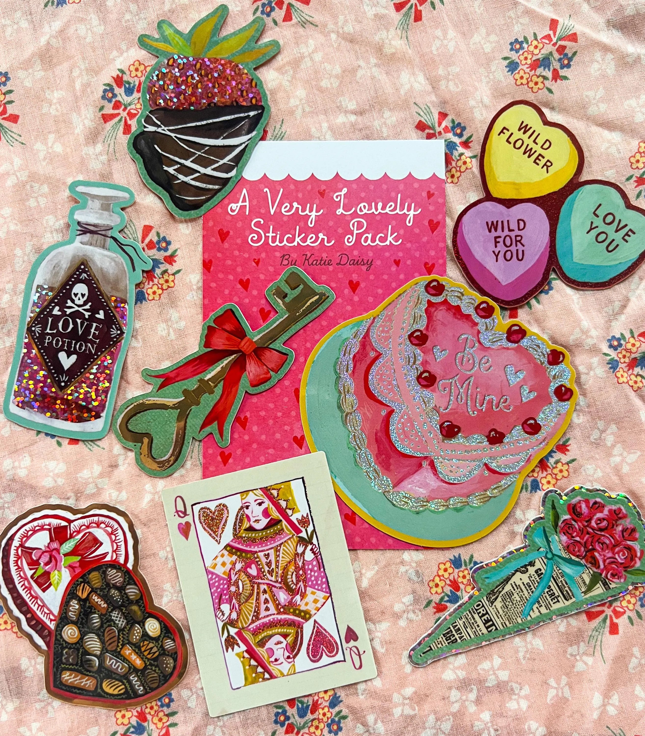 A Very Lovely Sticker Pack - Set of 8