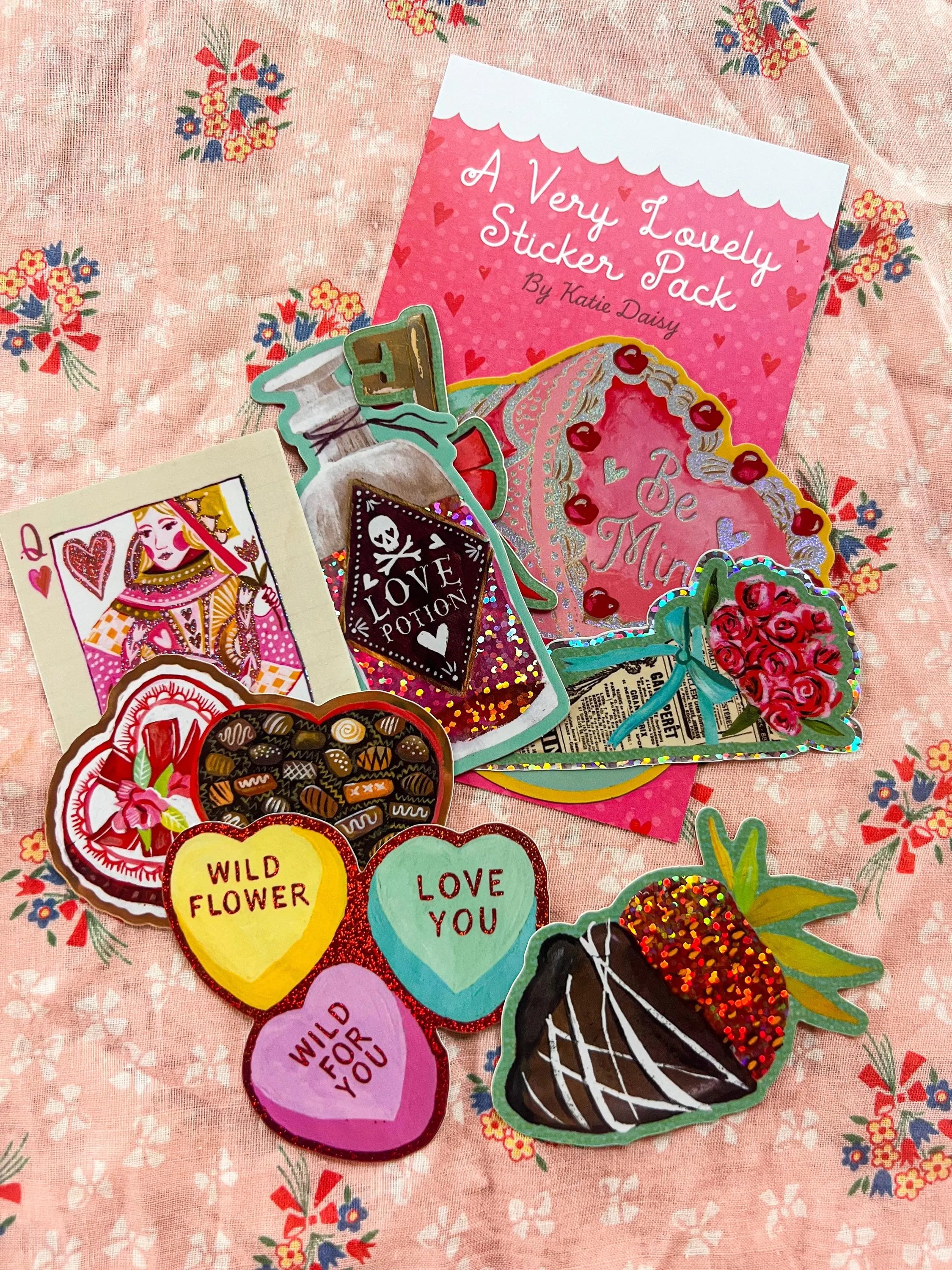 A Very Lovely Sticker Pack - Set of 8