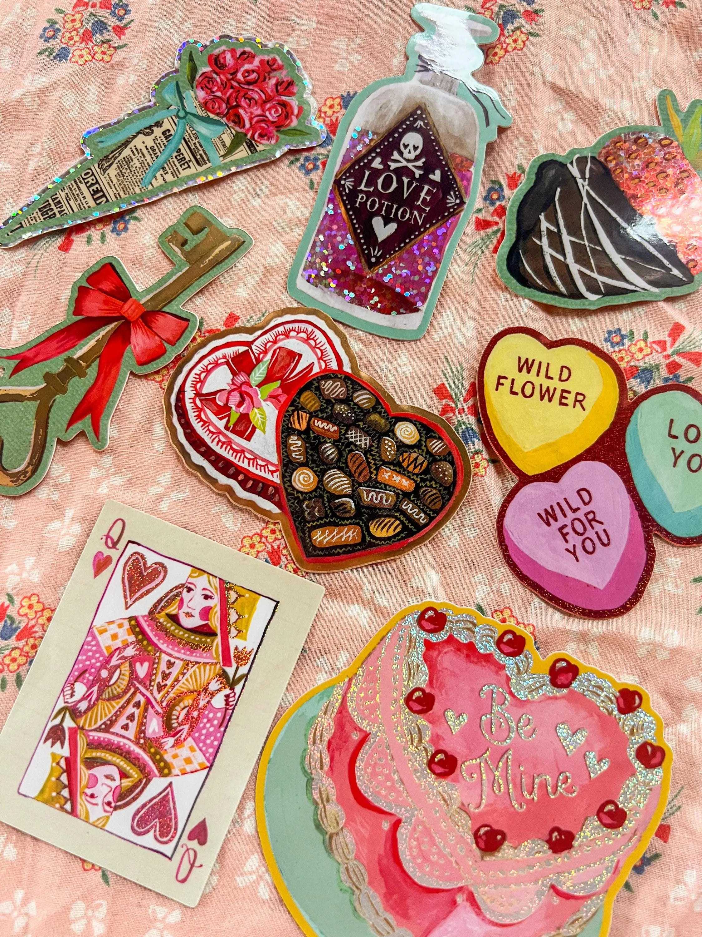 A Very Lovely Sticker Pack - Set of 8