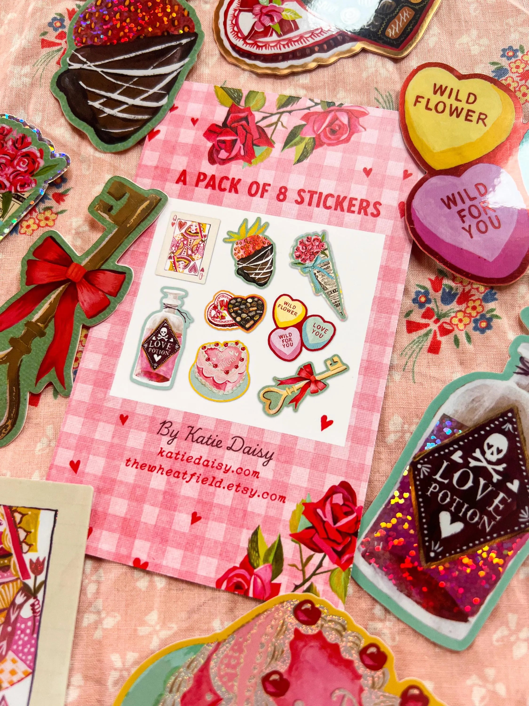 A Very Lovely Sticker Pack - Set of 8