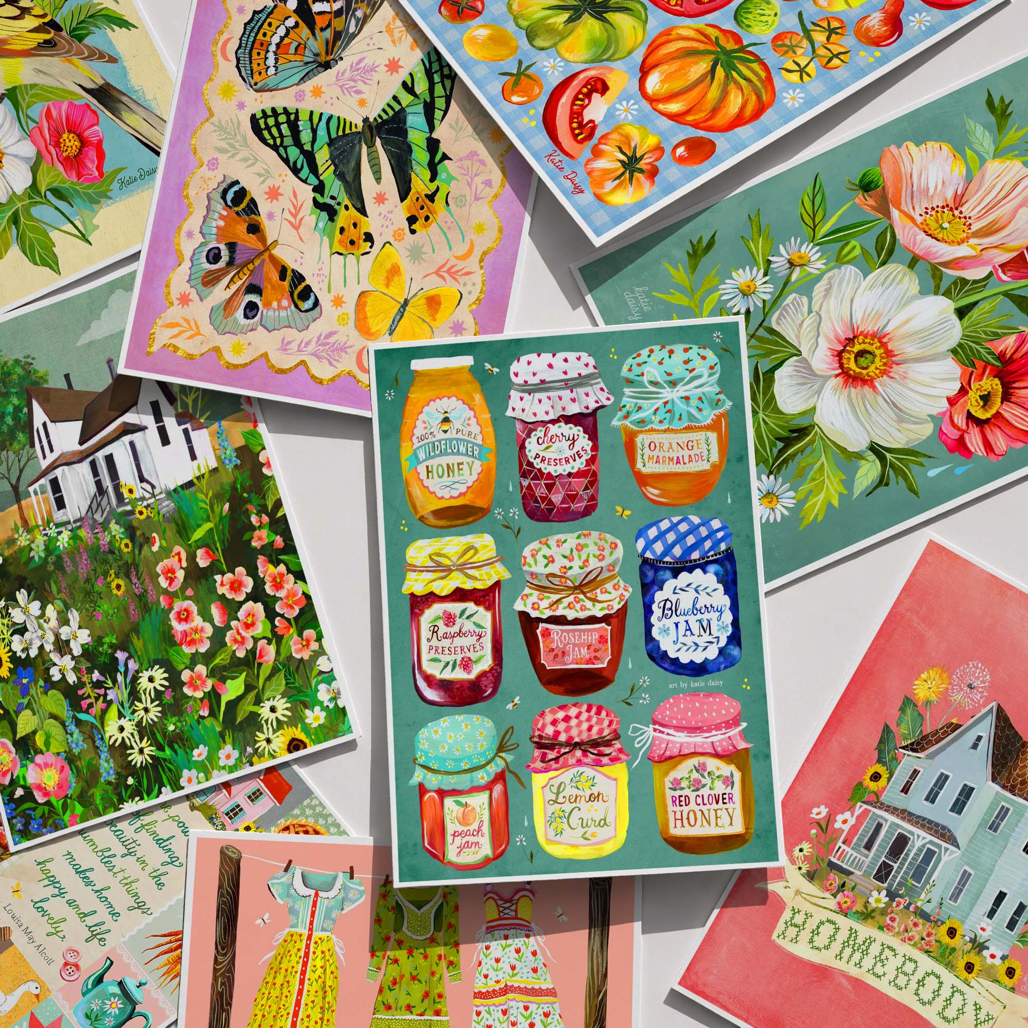 Watering Cans Art Print | Katie Daisy | Joyful Goods for the