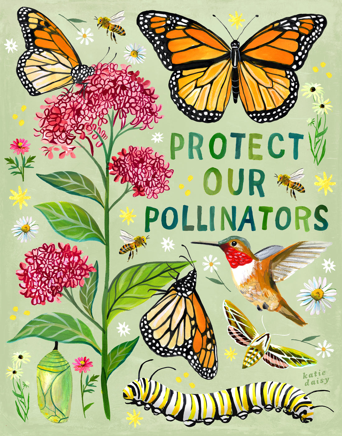 Protect Our Pollinators Art Print