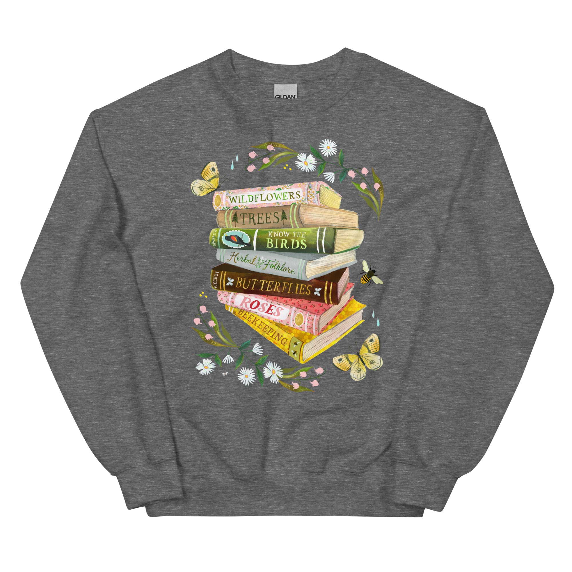 Books Unisex Sweatshirt Graphite Heather
