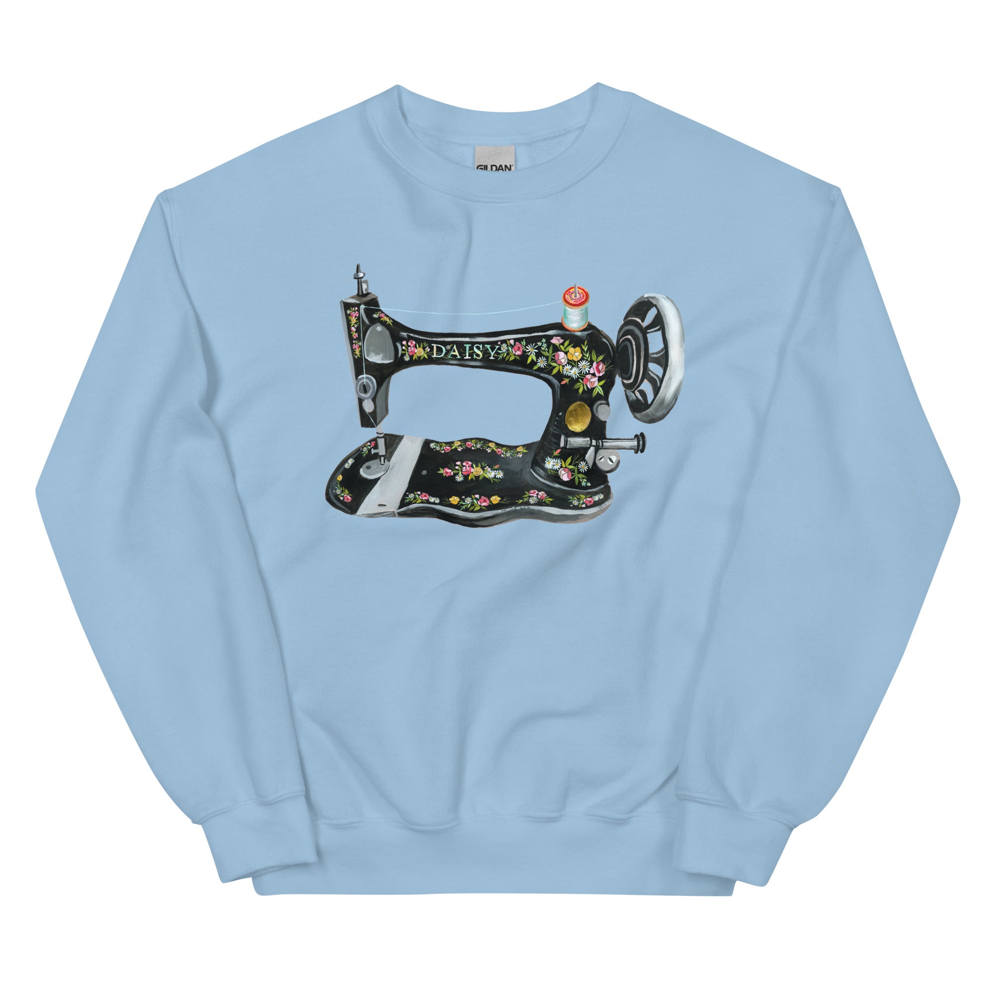 Sewing Machine Unisex Sweatshirt Light Blue