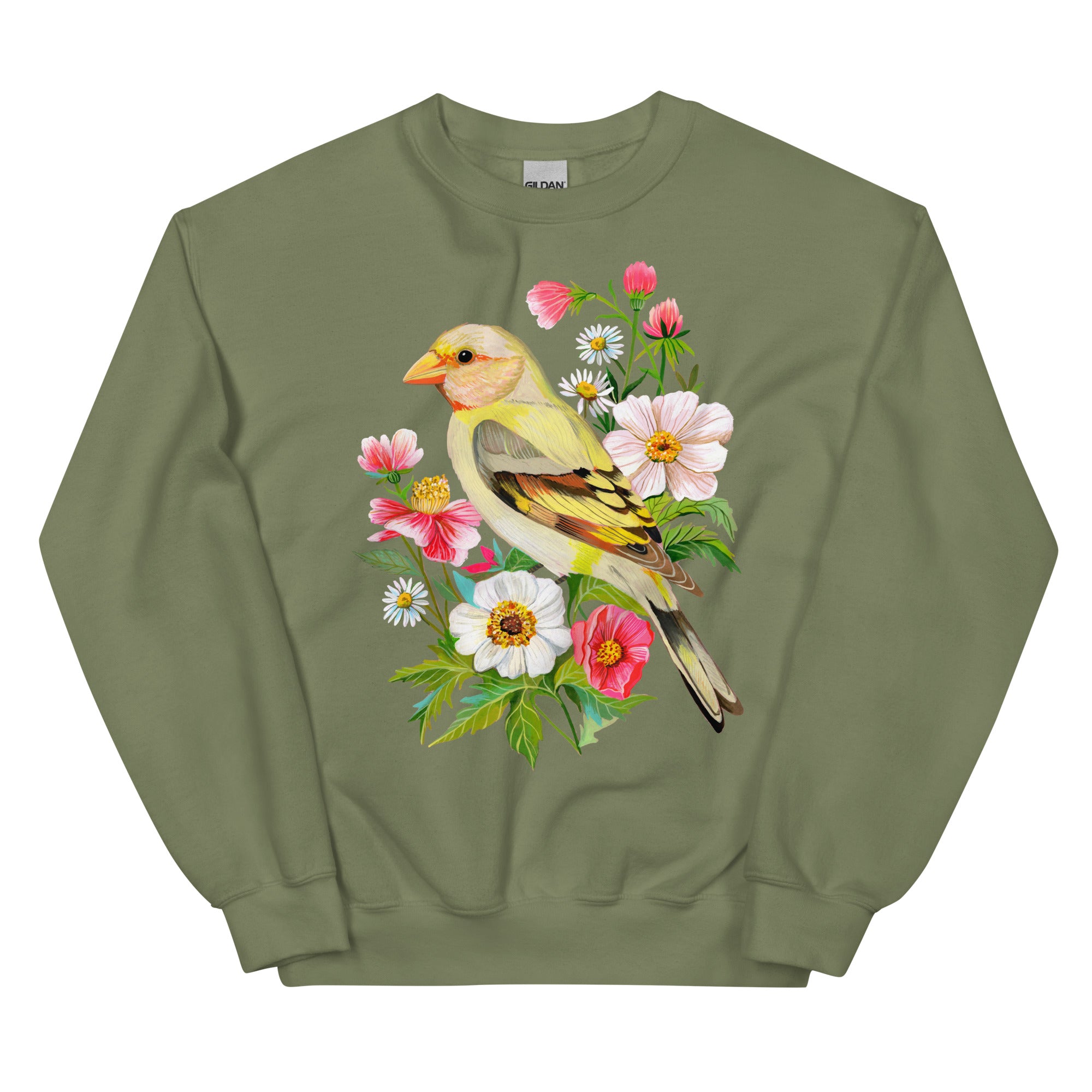Meadow Song Unisex Sweatshirt Military Green