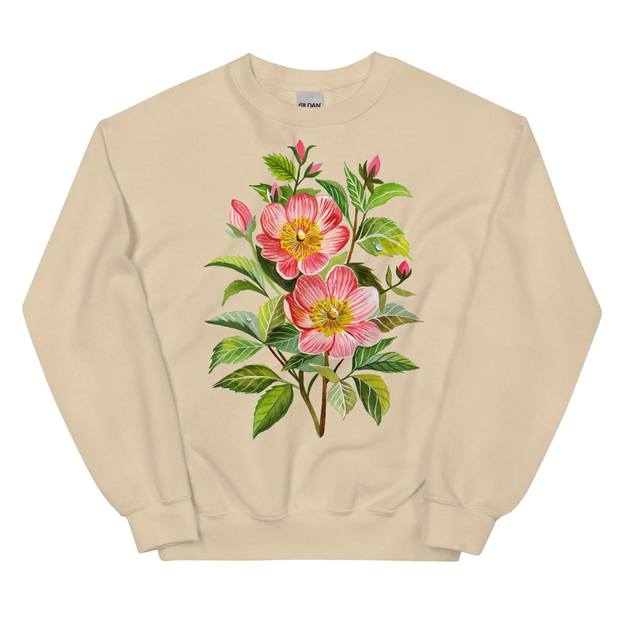 Lovely Rose Unisex Sweatshirt Sand