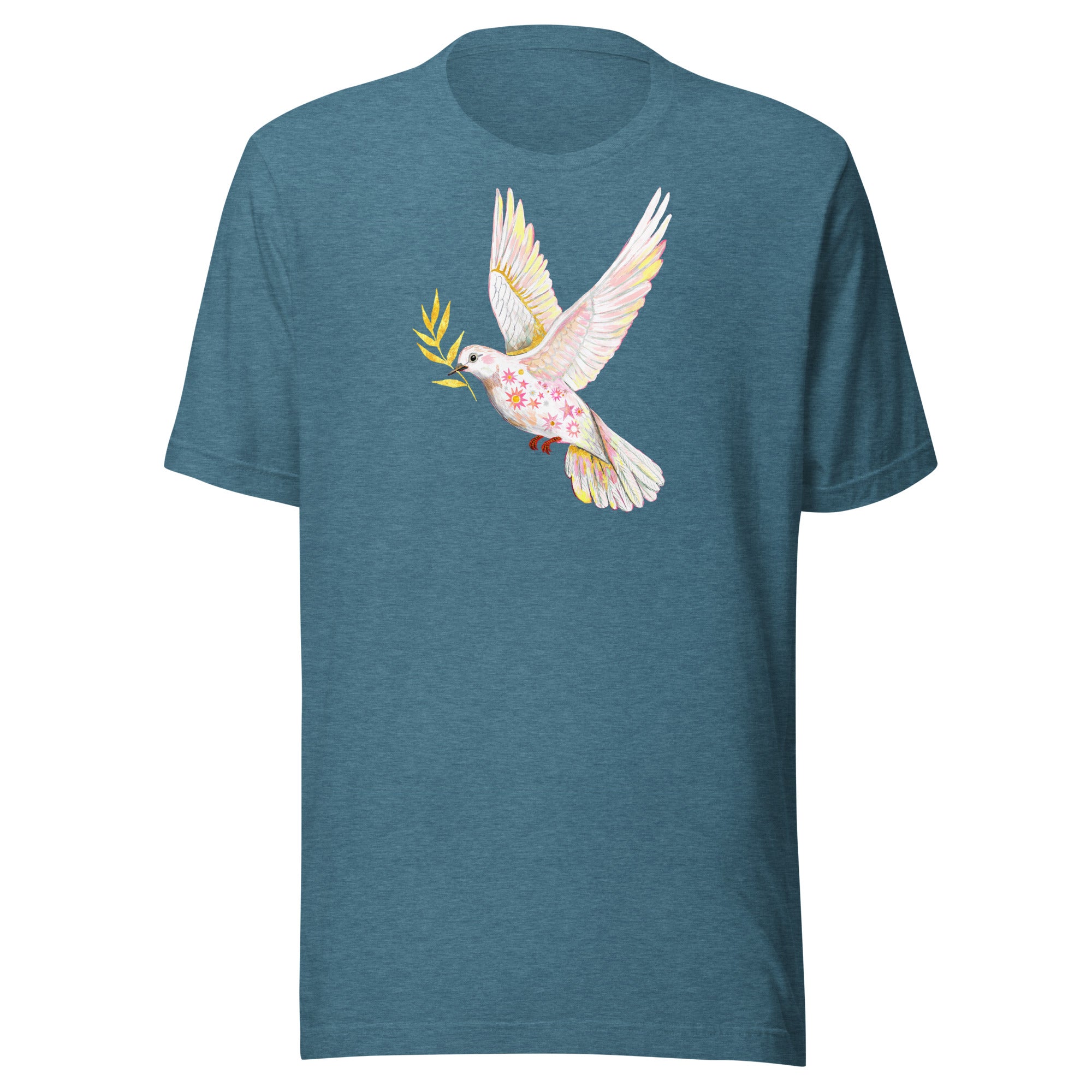 Dove Unisex t-shirt Heather Deep Teal